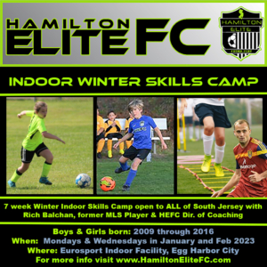 winter soccer skills camp